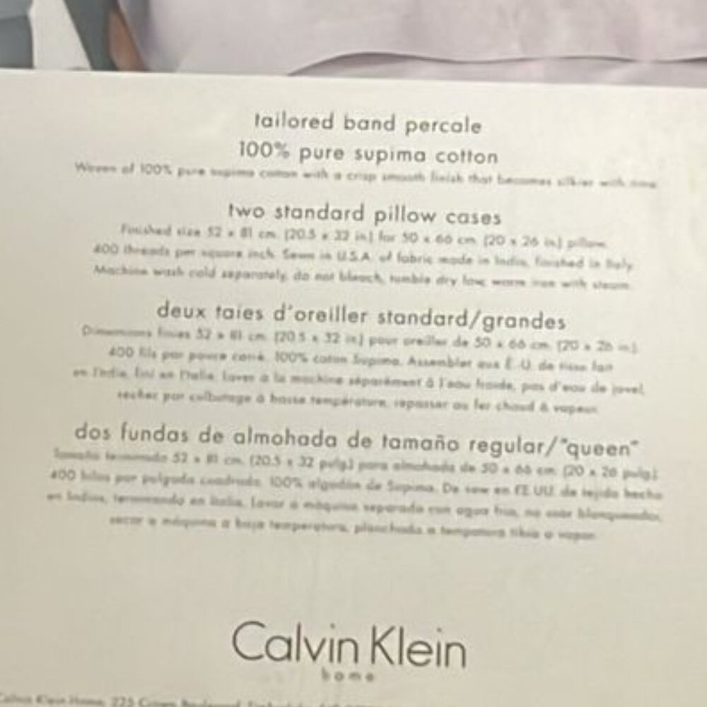 Mix Set 4pcs Calvin Klein 2 PillowCases + Bellora King Duvet +2 Queen Sham N7 - Picture 11 of 15